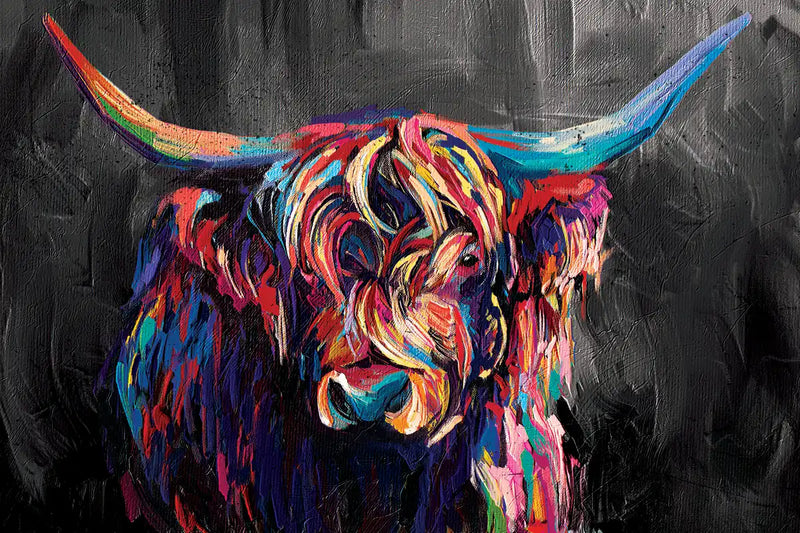 Highland Cow Acrylic Wall Art