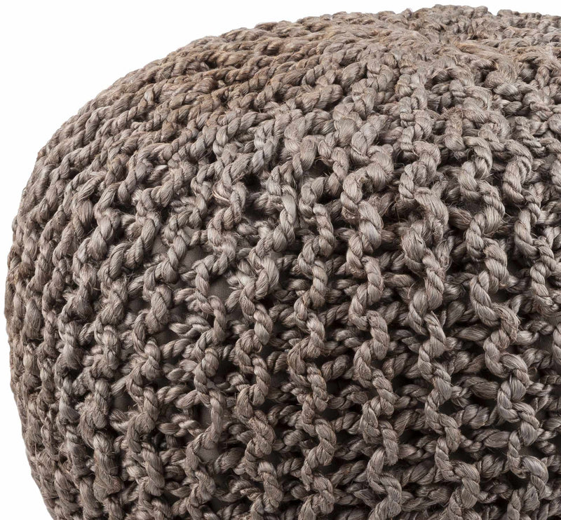 Hauenstein Knitted Jute Pouf