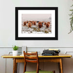 Winter Highland Cows Wall Art