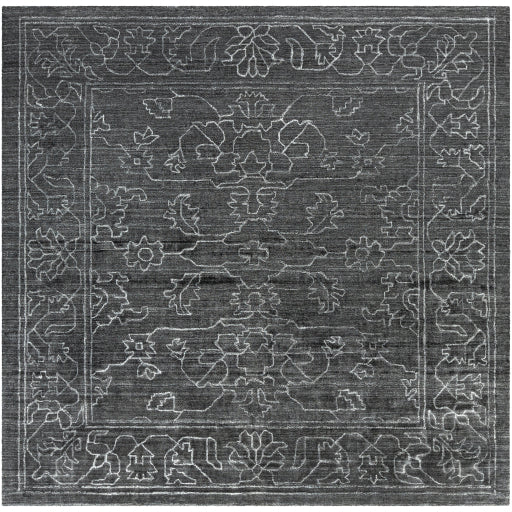Hightower Charcoal Hand-Knotted Rug