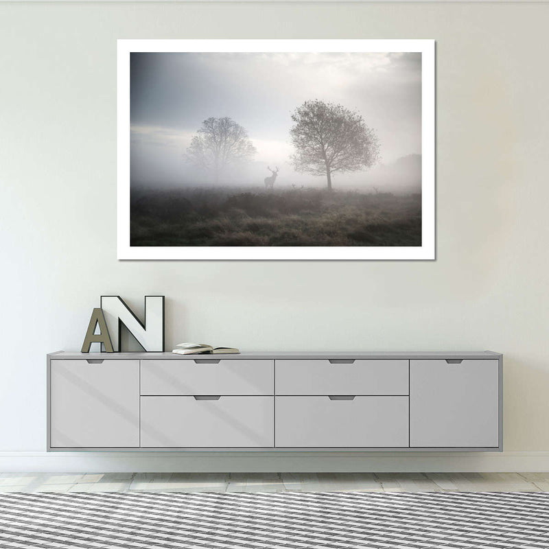 Hunting at Dusk Wall Art