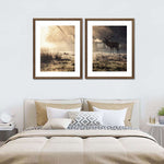 Wild Deer In Snow Wall Art