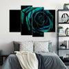 Green Flower Wall Art