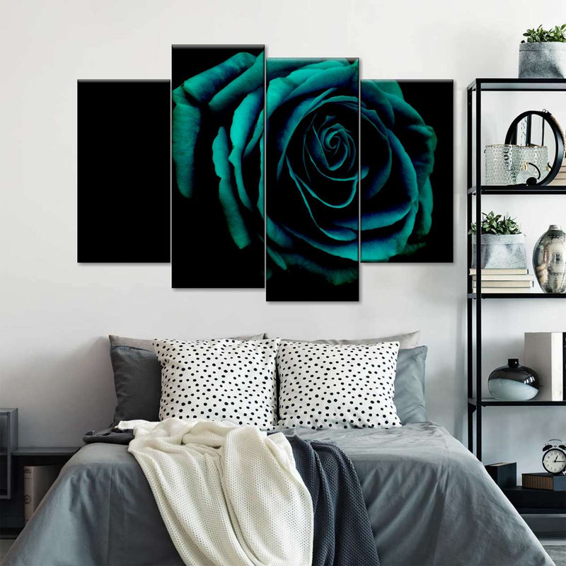 Green Flower Wall Art
