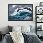 Leaping Dolphins Wall Art
