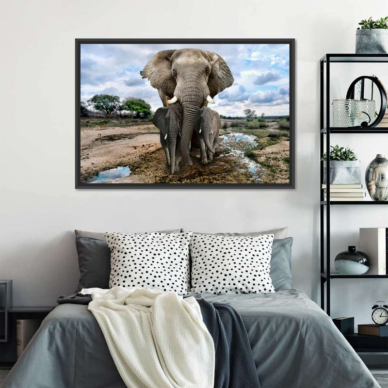 Safari Elephants Wall Art