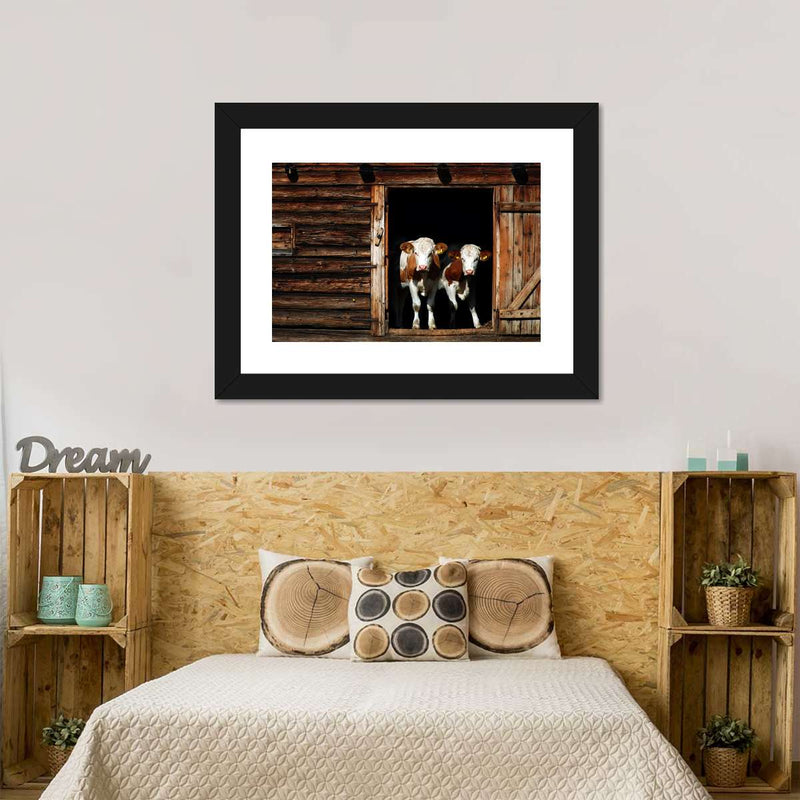 Pair Of Cows Wall Art