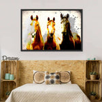 Three Horse Heads Wall Art