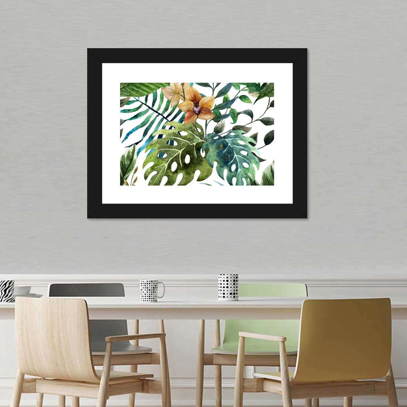 Wild Monstera Leaves Wall Art