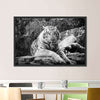Textured White Tiger Wall Art