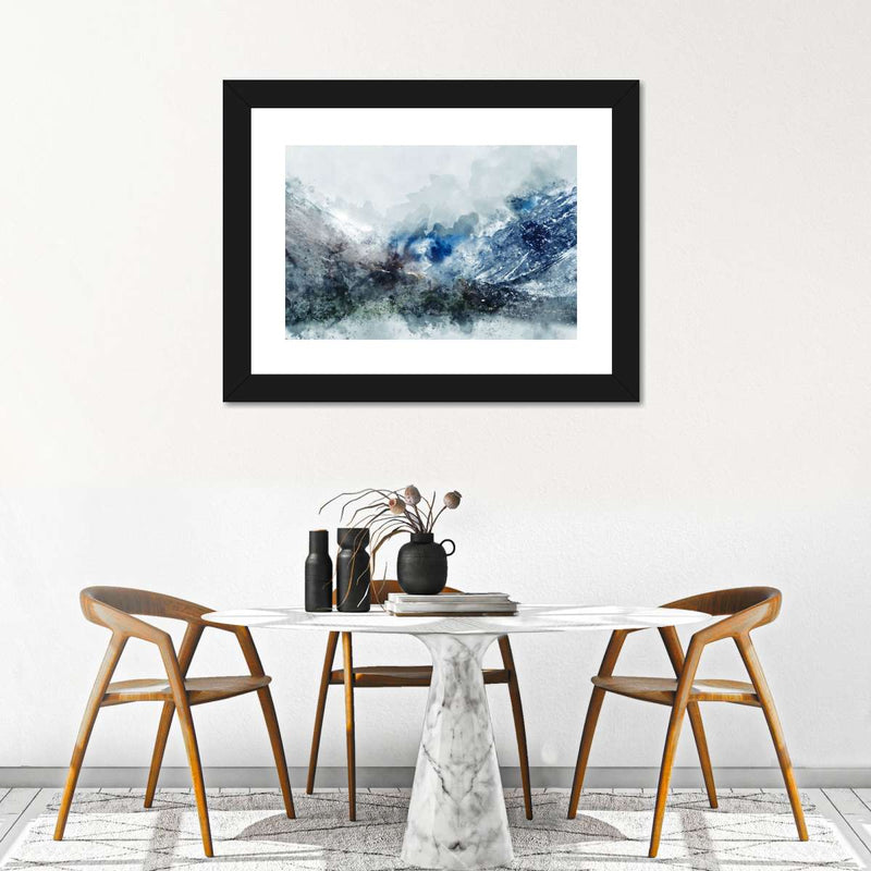Ice Landscape Abstract Wall Art