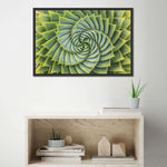 Spiral Succulent Wall Art