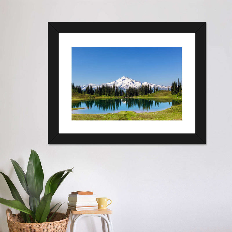 Mount Rainier Little Lagoon Wall Art