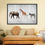 Wooden Safari Wall Art