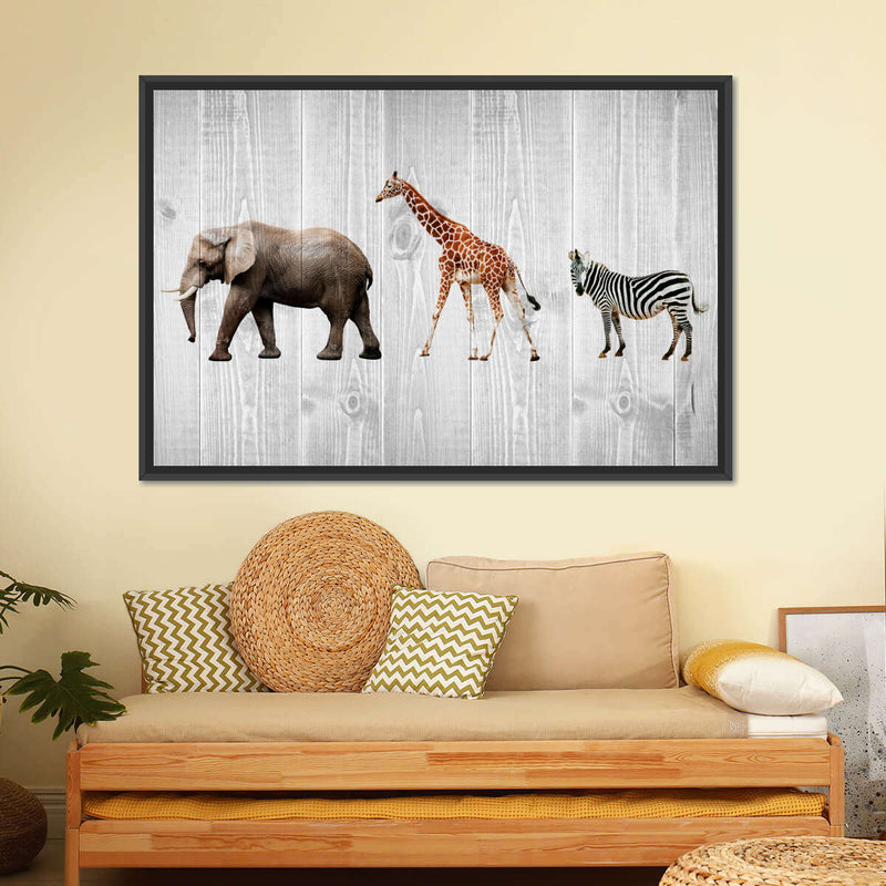Wooden Safari Wall Art