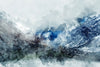 Ice Landscape Abstract Wall Art