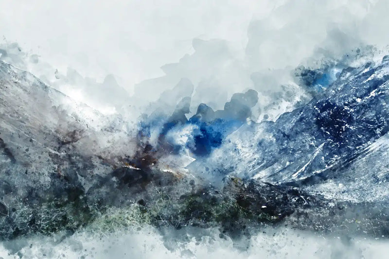 Ice Landscape Abstract Wall Art