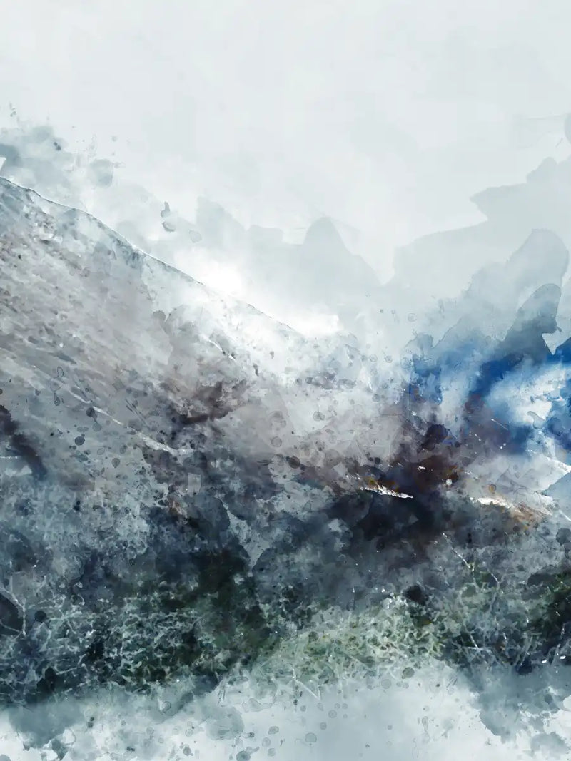 Ice Landscape Abstract Wall Art