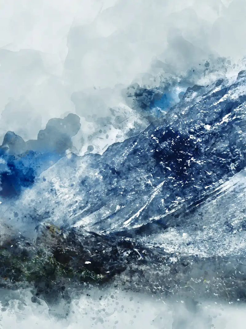 Ice Landscape Abstract Wall Art