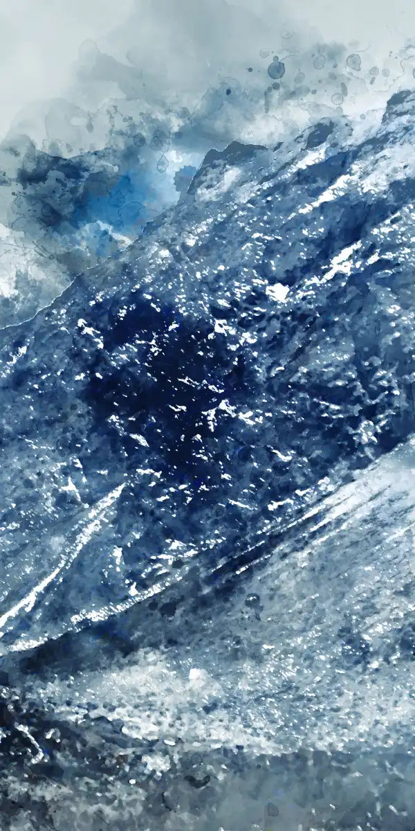 Ice Landscape Abstract Wall Art