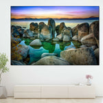 Rocks At Lake Tahoe Wall Art
