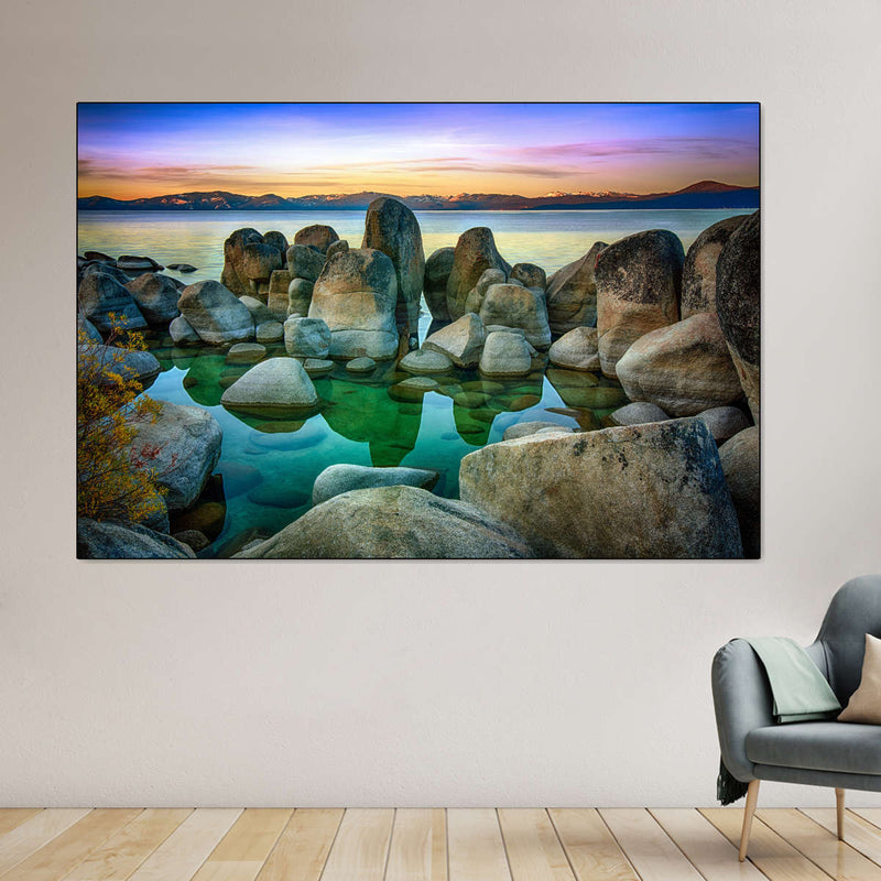 Rocks At Lake Tahoe Wall Art