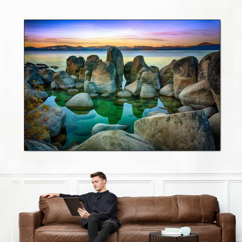Rocks At Lake Tahoe Wall Art