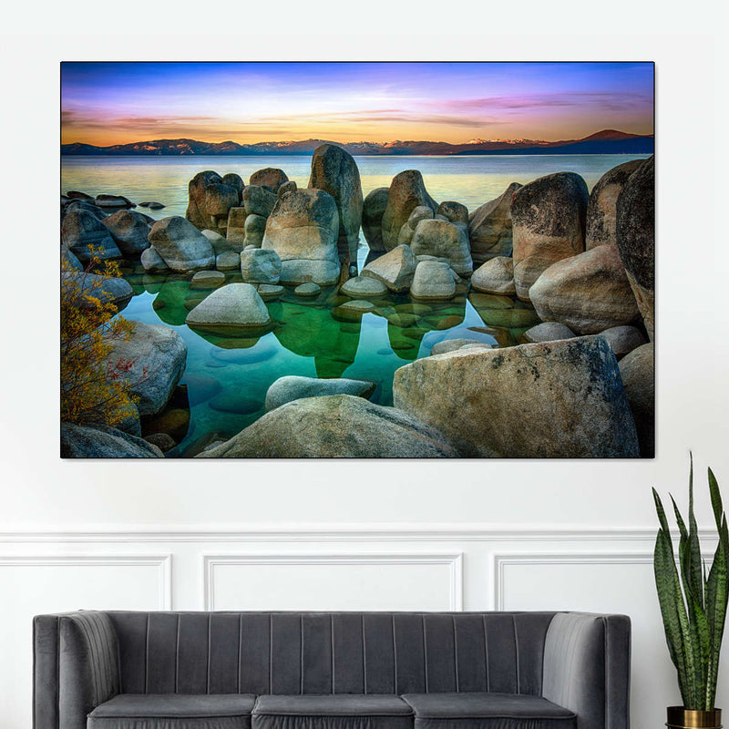 Rocks At Lake Tahoe Wall Art
