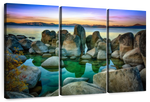 Rocks At Lake Tahoe Wall Art