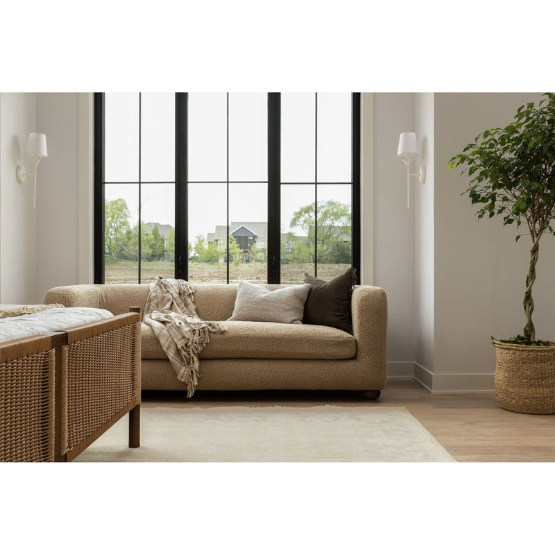Eloquent Cream Verity Hand-Knotted Rug