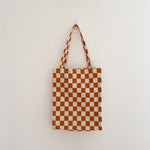 LIMITED EDITION: Checkered Tote Bag - Vertical