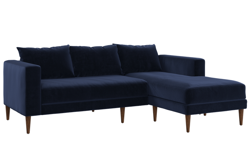 The Essential Sectional in Recycled Velvet