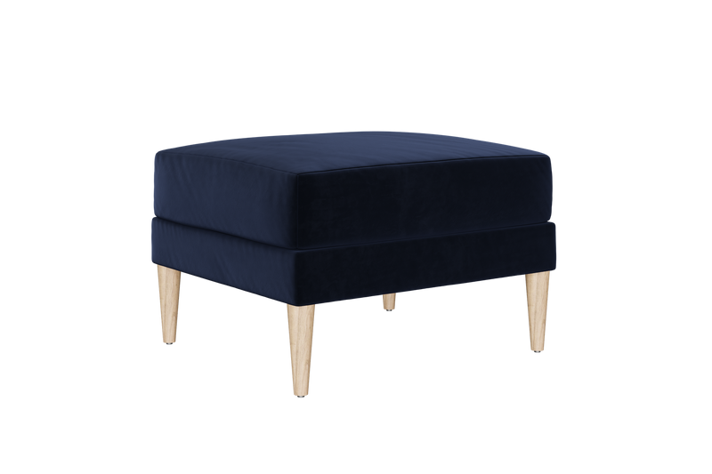 The Essential Ottoman in Recycled Velvet