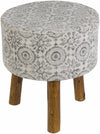 Burmoos Charcoal Ottoman