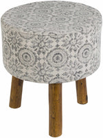 Burmoos Charcoal Ottoman