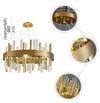 MIRODEMI® Gold/Titanium black crystal chandelier for bedroom, living room.