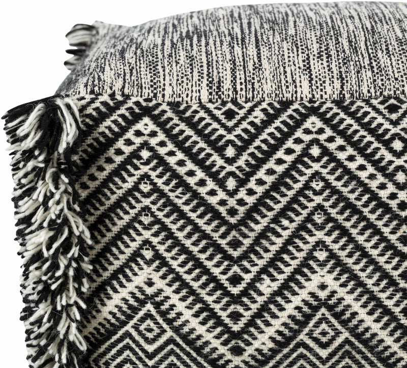 Retzbach Black Pouf