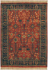 Schleibheim Traditional Burgundy Area Rug