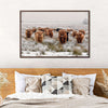 Winter Highland Cows Wall Art