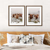 Winter Highland Cows Wall Art