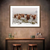 Winter Highland Cows Wall Art