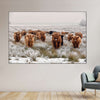 Winter Highland Cows Wall Art