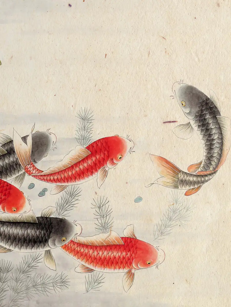 Japanese Koi Pond Wall Art
