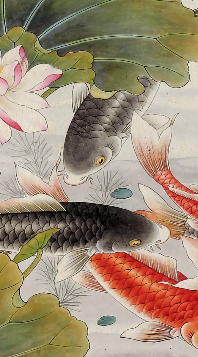 Japanese Koi Pond Wall Art
