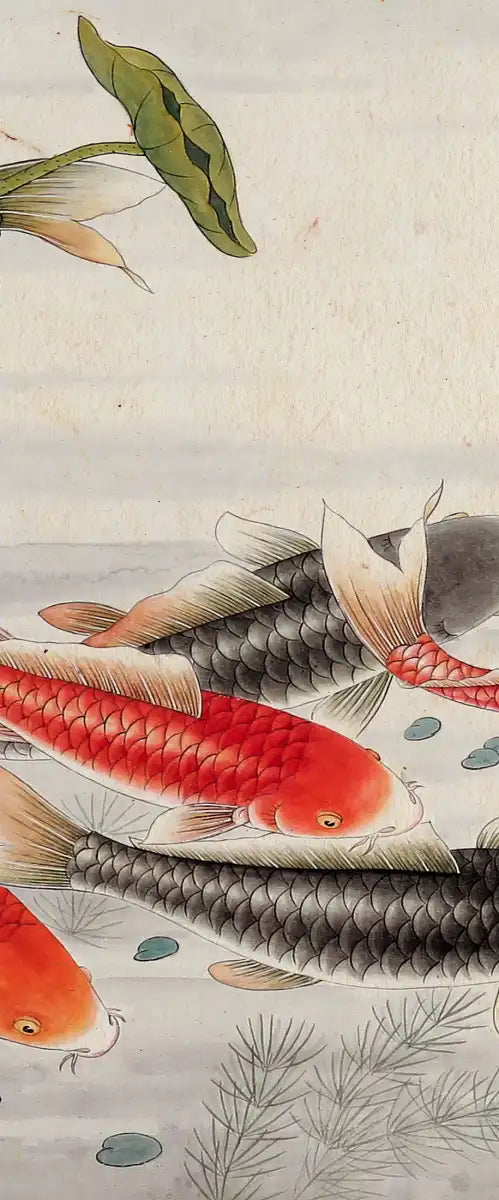 Japanese Koi Pond Wall Art