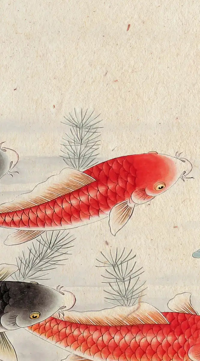 Japanese Koi Pond Wall Art