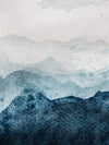 Japanese Mountain Landscape Abstract Wall Art