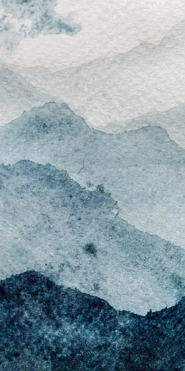 Japanese Mountain Landscape Abstract Wall Art
