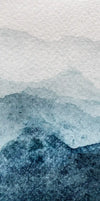 Japanese Mountain Landscape Abstract Wall Art