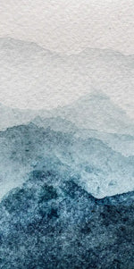 Japanese Mountain Landscape Abstract Wall Art